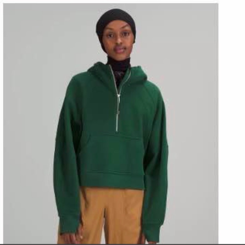 lululemon athletica Green Half-Zip Hoodie